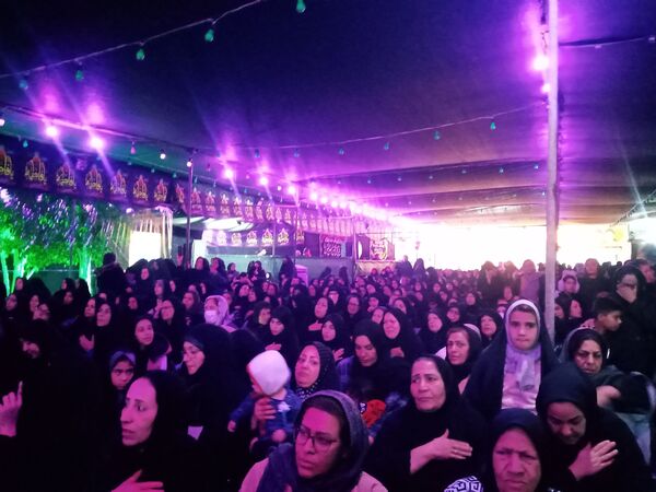 مراسم عزاداری ایام فاطمیه در شهرک سعدی شیراز