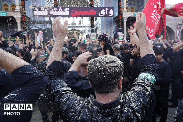 جلوه‌های ویژه از عزاداری هیات چهل اختران قم در روز عاشورا