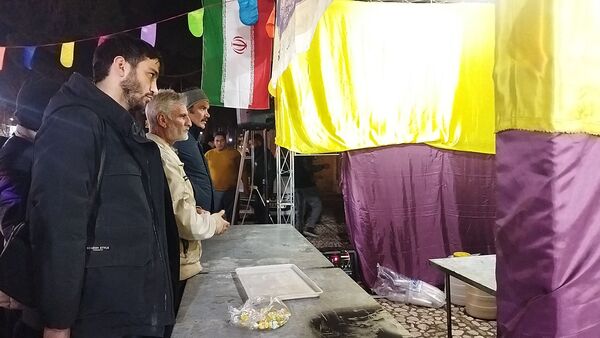 حضور نوجوانان و جوانان در فعالیت موکب امیر المومنین نیشابور 