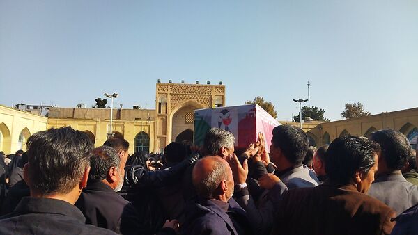 تشییع پیکر جانباز شهید علی فتح آبادی در نیشابور 