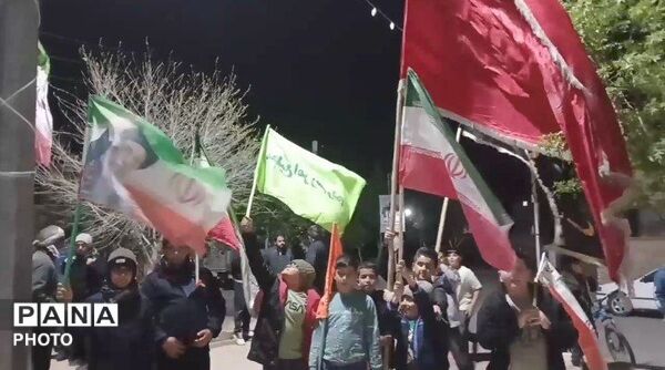 شور انقلابی مردم روستای باقرآباد قم