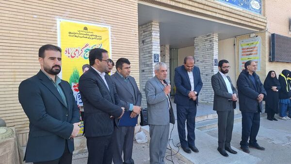 وداع با پیکر مرحوم فریدون داوری در آموزش وپرورش کهگیلیویه و بویراحمد