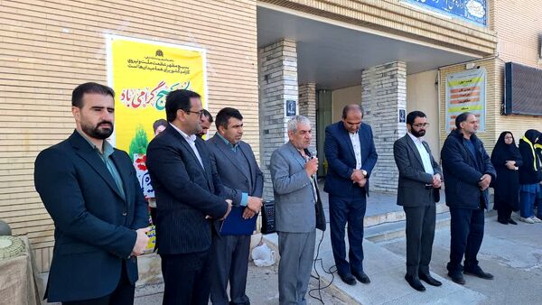 وداع با پیکر مرحوم فریدون داوری در آموزش وپرورش کهگیلیویه و بویراحمد