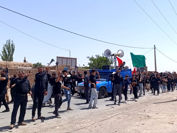 عزاداری سیدالشهدا در روستا نوری 