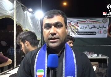  راه‌اندازی موکب سازمان دانش‌آموزی شهرستان دشتستان در پیاده روی ولایت