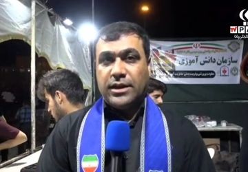  راه‌اندازی موکب سازمان دانش‌آموزی شهرستان دشتستان در پیاده روی ولایت