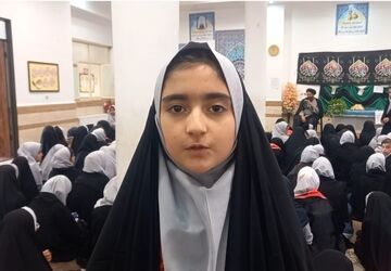 سوگ یاس نبوی در آموزشگاه شهید حسین زارع‌زاده مهریز