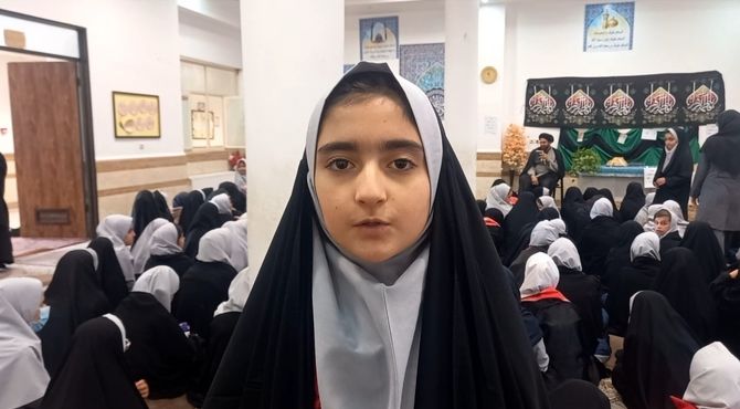 سوگ یاس نبوی در آموزشگاه شهید حسین زارع‌زاده مهریز