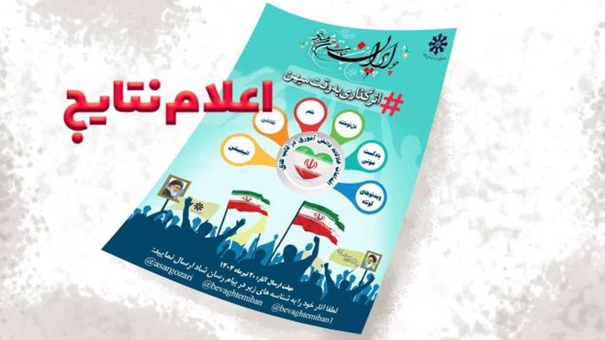 اعلام اسامی 75 دانش‌آموز برگزیده پویش ملی «اثرگذاری به وقت میهن»‌