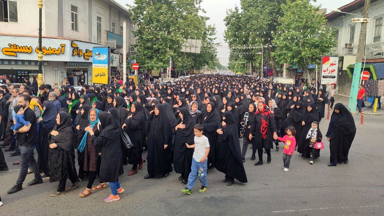 دسته عزاداری سیدالشهداء خدمت در قائمشهر