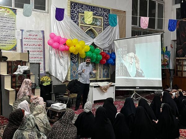 مراسم اعتکاف در مسجد امام حسین بلوار توس منطقه تبادکان مشهد