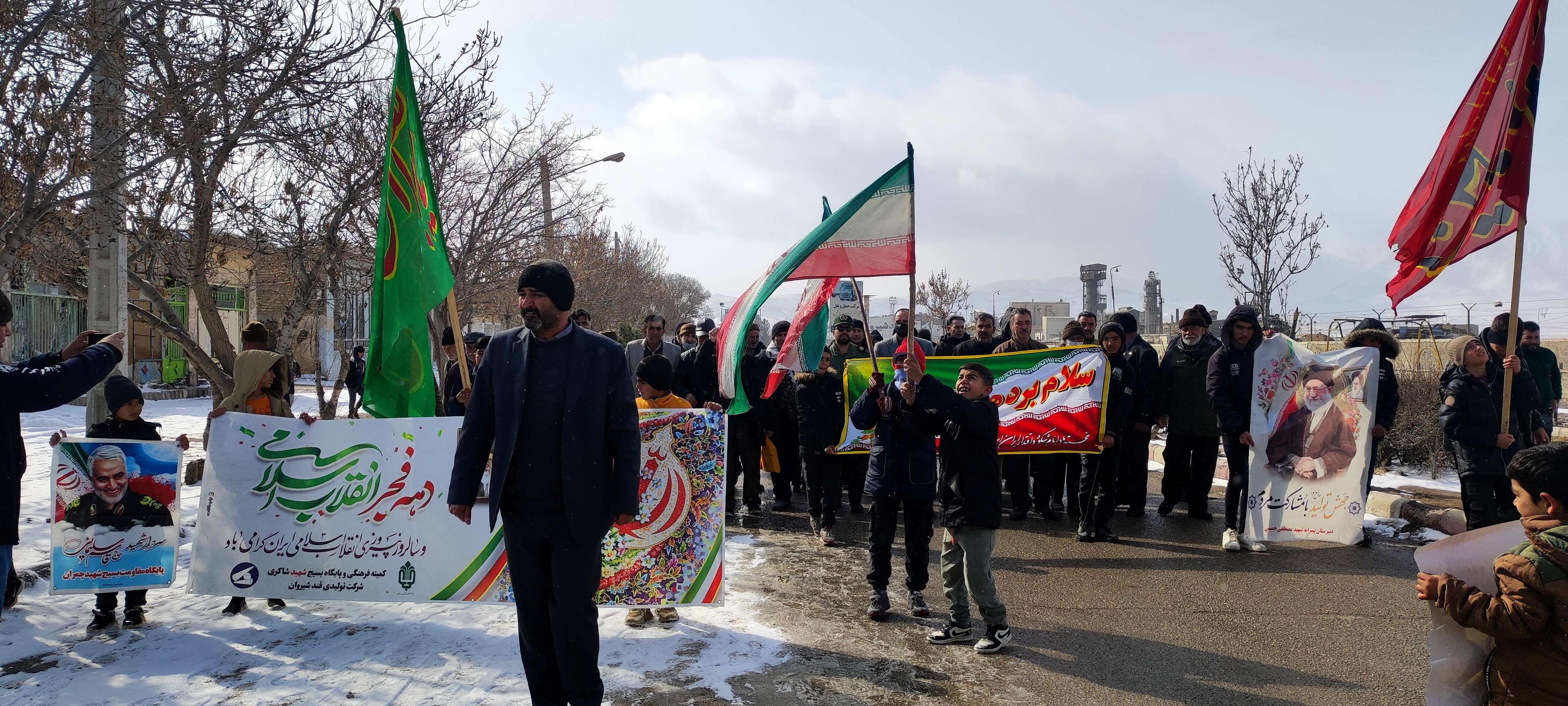 راهپیمایی ۲۲بهمن در روستای اسلام آباد شیروان