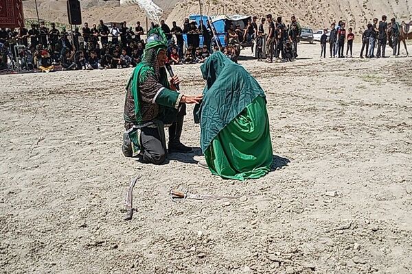 مراسم روز اربعین حسینی و تعزیه‌خوانی در شهر بار 