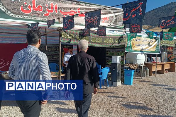 بازدید مدیر سازمان دانش‌آموزی کرمانشاه از موکب‌های اربعین حسینی 