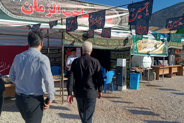 بازدید مدیر سازمان دانش‌آموزی کرمانشاه از موکب‌های اربعین حسینی 