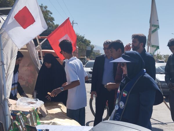 برپایی موکب سازمان دانش‌آموزی در شهرستان سملقان