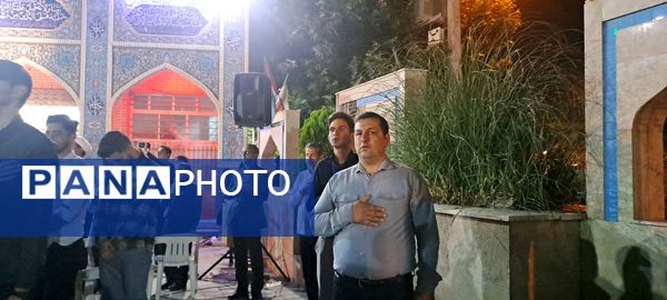 مراسم نخستین سالگرد شهدای خدمت در گلزار شهدای گمنام نیشابور 