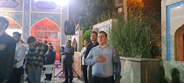 مراسم نخستین سالگرد شهدای خدمت در گلزار شهدای گمنام نیشابور 