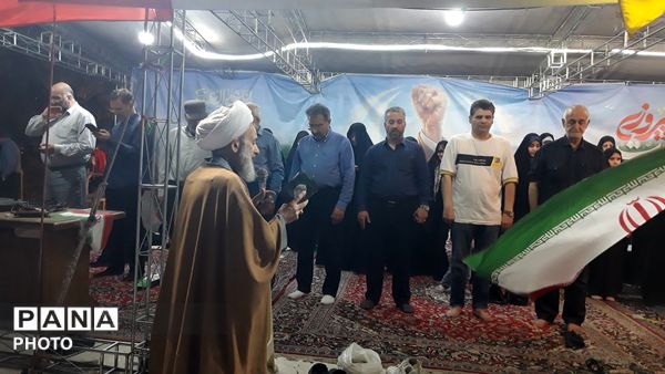 اقامه نماز استغاثه به امام زمان (عج) در موکب حماسه مقاومت دانش آموز 