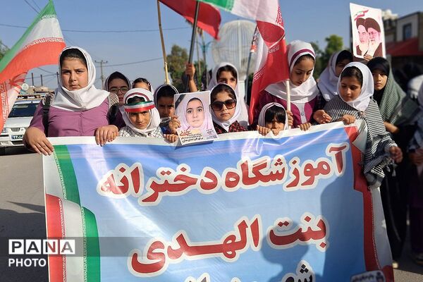 نمایش عظیم اقتدار جان‌فدایان ایران امام رضایی در باشت