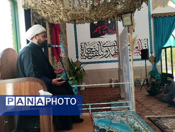 عزاداری سیدالشهدای خدمت «شهید آیت‌الله رئیسی» در کوهبنان