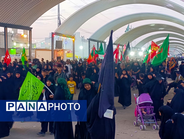 عاشقان حسینی در مسیر پیاده‌روی اربعین حسینی