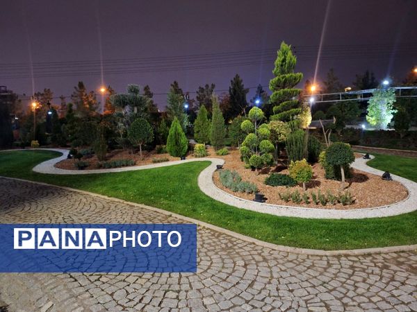 زیبایی باغ گل‌های مشهد در پاییز