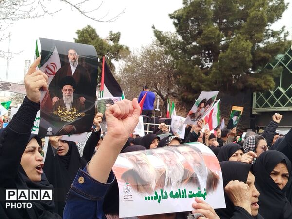 حماسه سازی مردم مقتدر و ولایتمدار شهرستان نیشابور در راهپیمایی روز قدس
