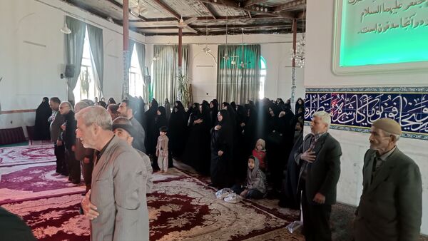 برگزاری مراسم تشییع نمادین پیکر حضرت فاطمه(س)در امامزاده سید محمد(ع)کاشمر