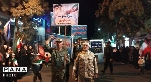 حضور فرمانده سپاه عاشورا در تجمعات شبانه مردمی شهرستان اهر 