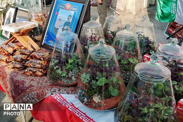 مراسم یادبود آموزگار دبستان نیلوفر رفیعی ناحیه دو شهرری با حضور پیشتازان سازمان دانش‌آموزی 