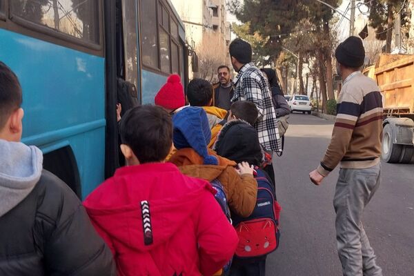 حضور پرشور دانش‌آموزان دبستان هیأت امنایی شهید قلنبر در اردوی کانون ری
