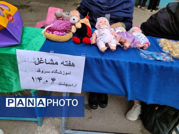 بازارچه کسب و کار در دبیرستان میرزا جعفر سروقد