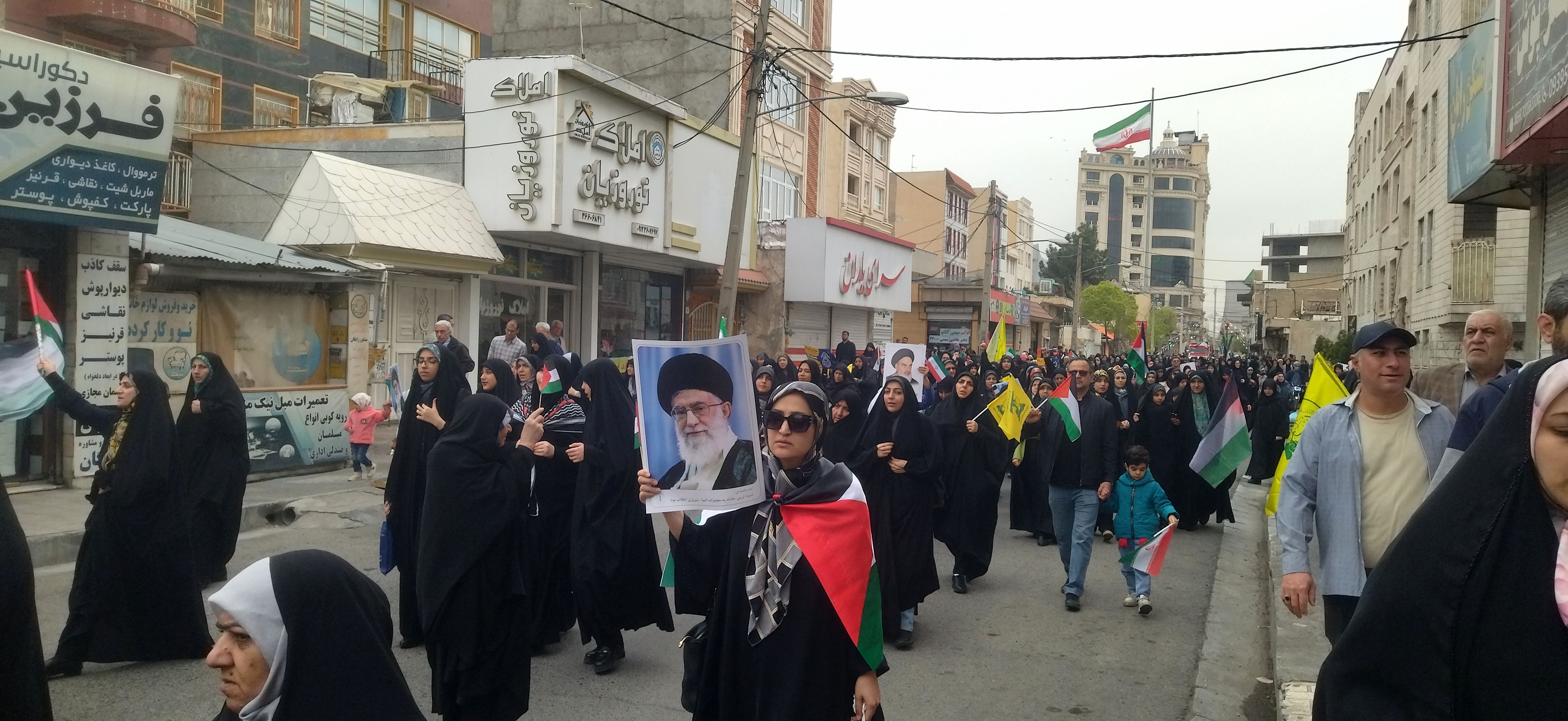 حضور پرشور مردم شهرستان فردیس در راهپیمایی روز قدس 