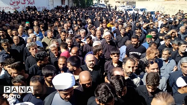 بدرقه و وداع همراه با تشیع شهید سید مصطفی حسینی