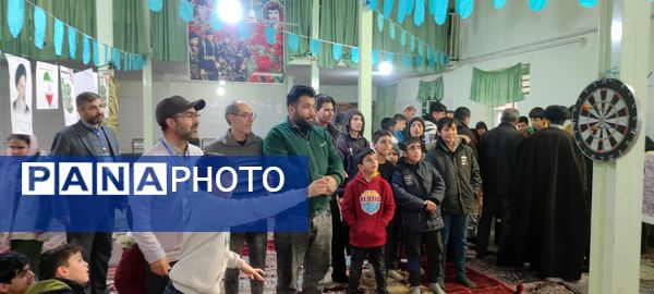 برگزاری مسابقات دارت در جشن بزرگ ۲۲بهمن در روستای اسلام آباد شیروان 