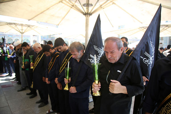 عزاداری سالروز شهادت امام جواد(ع) در حرم حضرت معصومه(س)