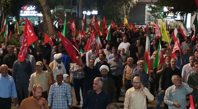 حضوری دیگر ،در راهپیمایی حق علیه باطل شهرستان شیروان