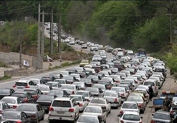 ترافیک سنگین در محورهای شمالی کشور