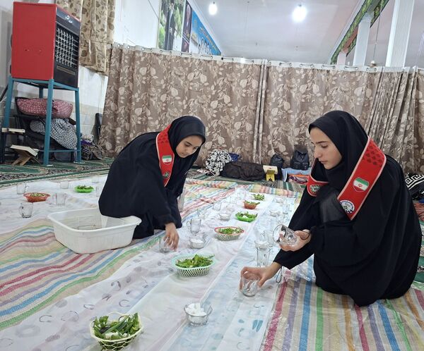 مراسم اعتکاف دانش آموزی آموزشگاه مریم سنگان شهرستان رشتخوار