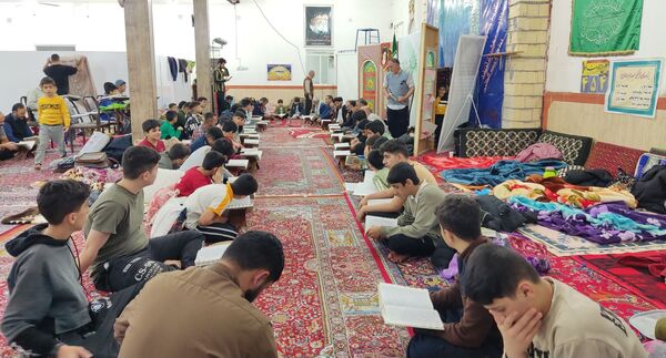 مراسم معنوی اعتکاف در مسجد امام هادی(ع) الشتر