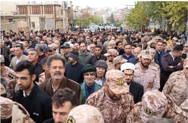 تشییع پیکر مطهر شهید گمنام در جوانرود