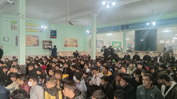 مراسم استقبال از شهید گمنام در دبیرستان شاهد ابوذر غفاری نیشابور 