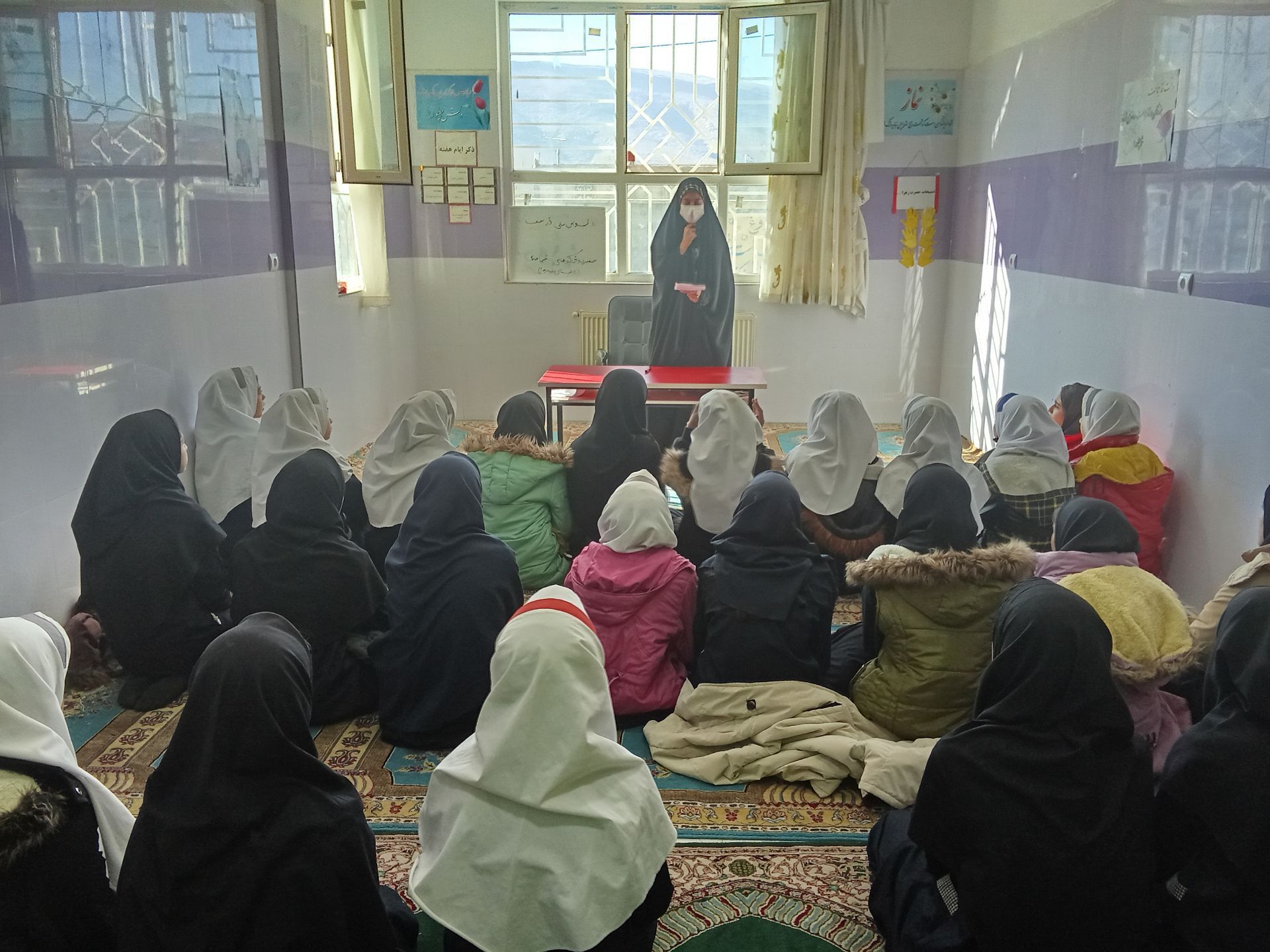 پیام سفیر پویش ملی «دُر نجف» در مدرسه فردوسی ۲ کوهنانی