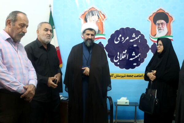تجدید میثاق مدیر آموزش و پرورش گلوگاه با شهدا و دیدار با امام جمعه شهرستان 