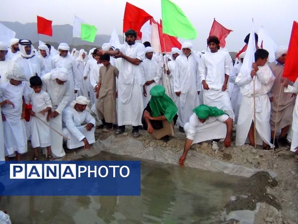 بازسازی واقعه عظیم «غدیر خم» در شهرستان بشاگرد 