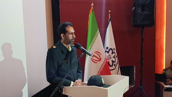 آیین نواخته شدن زنگ پدافند غیر عامل در ناحیه 7 مشهد