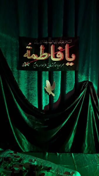 عزاداری دهه دوم فاطمیه با حضور شهید گمنام در دهستان شوراب صغیر  