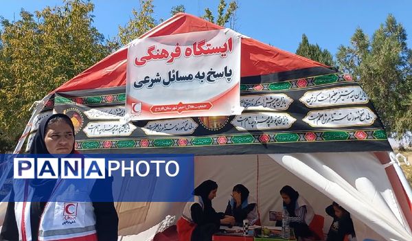 برپایی موکب سازمان دانش‌آموزی شهرستان فاروج