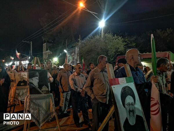 شبی دیگر از تجمعات شبانه با حضور پرشور مردم پلدختر